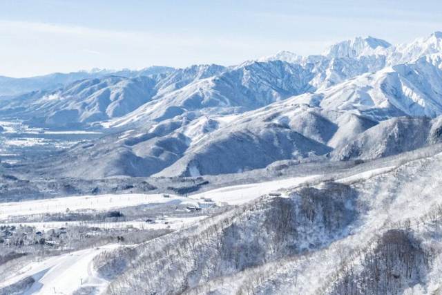 Hakuba Valley slopes in winter