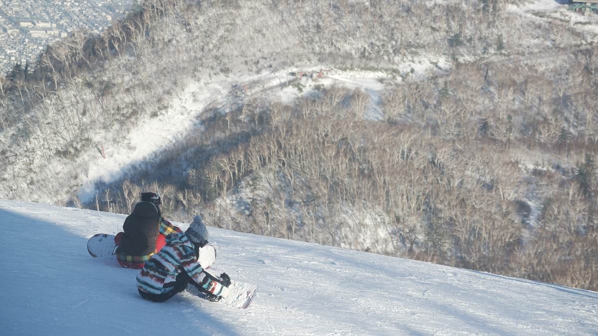 Snow-covered slopes and lift at Sapporo Teine Ski Resort, Hokkaido